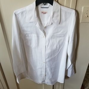 Classic white button down shirt